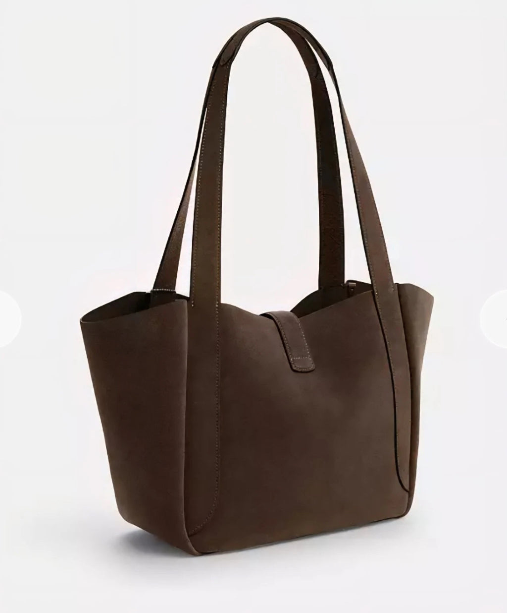 Coach Hadley suede leather tote bag in army green with turnlock closure and CCC logo, stylish and spacious handbag.