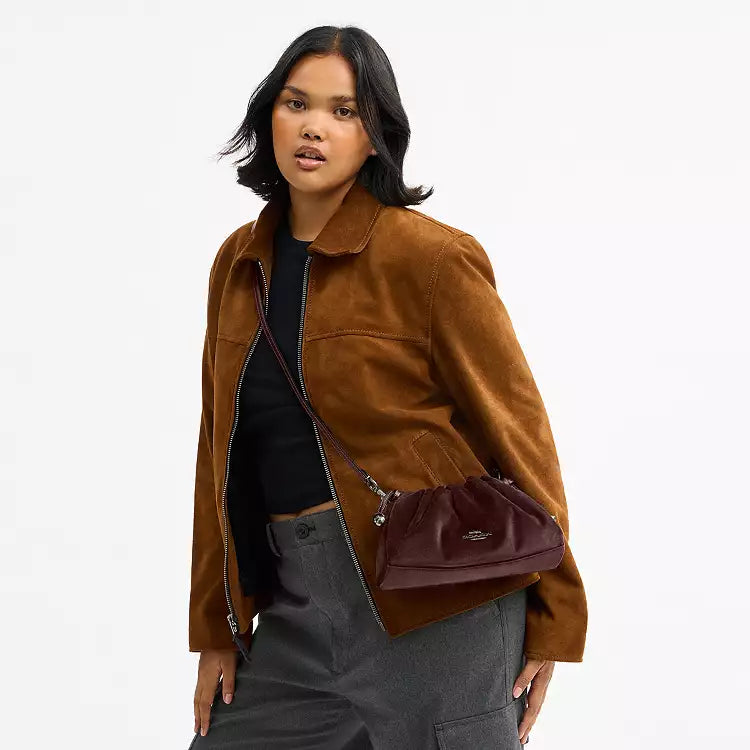 Coach Faye Shoulder Crossbody Bag In Velvet Burgundy CCE40