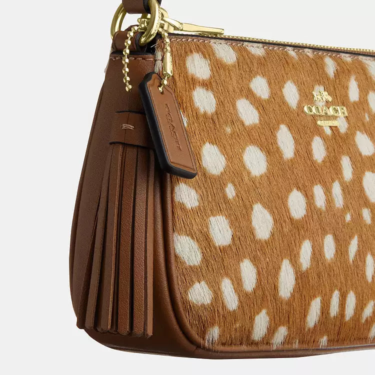 Coach CDW35 Nolita 19 With Deer Print Shoulder Bag Wristlet in Brown Multi