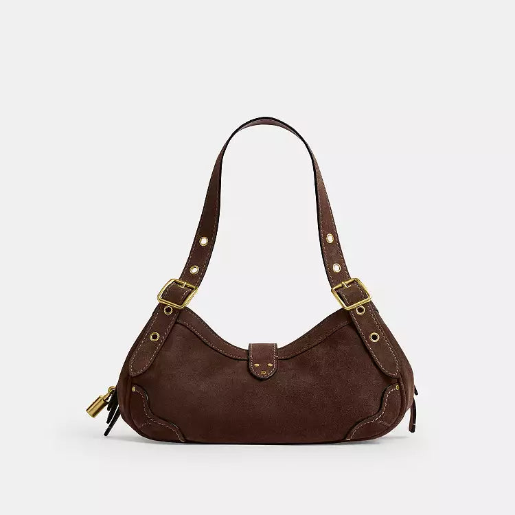 COACH Drifter Shoulder Bag 31 Dark Chocolate CFM44 refined calf leather