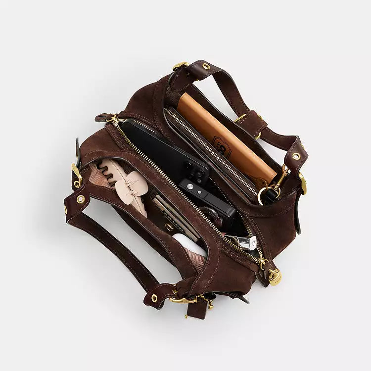 COACH Drifter Shoulder Bag 31 Dark Chocolate CFM44 refined calf leather