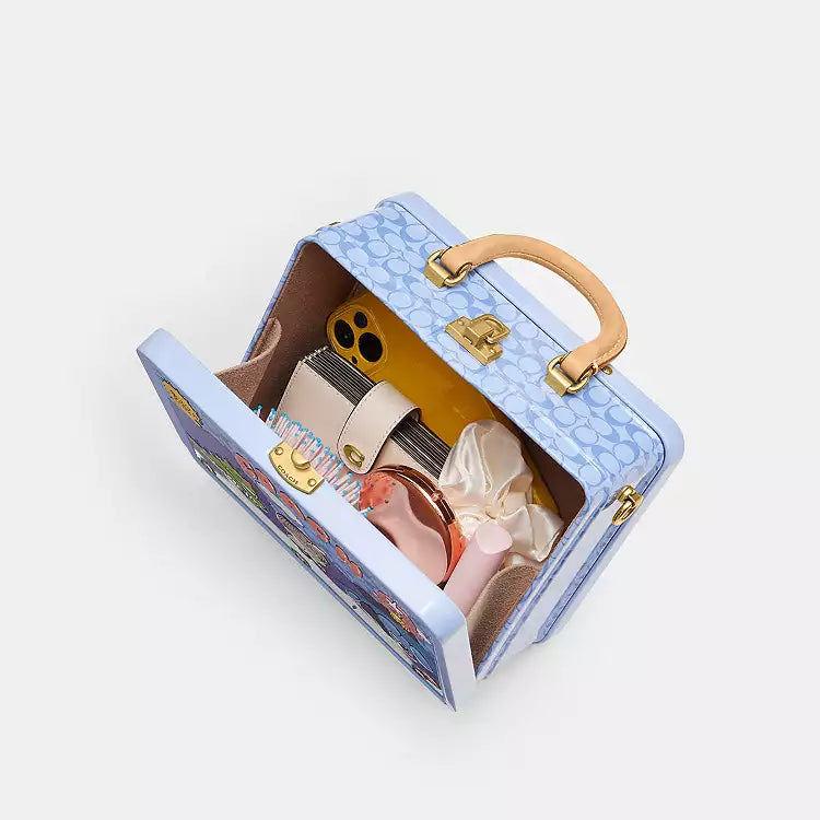 Coach x Brain Dead Souvenir Box Crossbody Brass/Purple Multi CES92