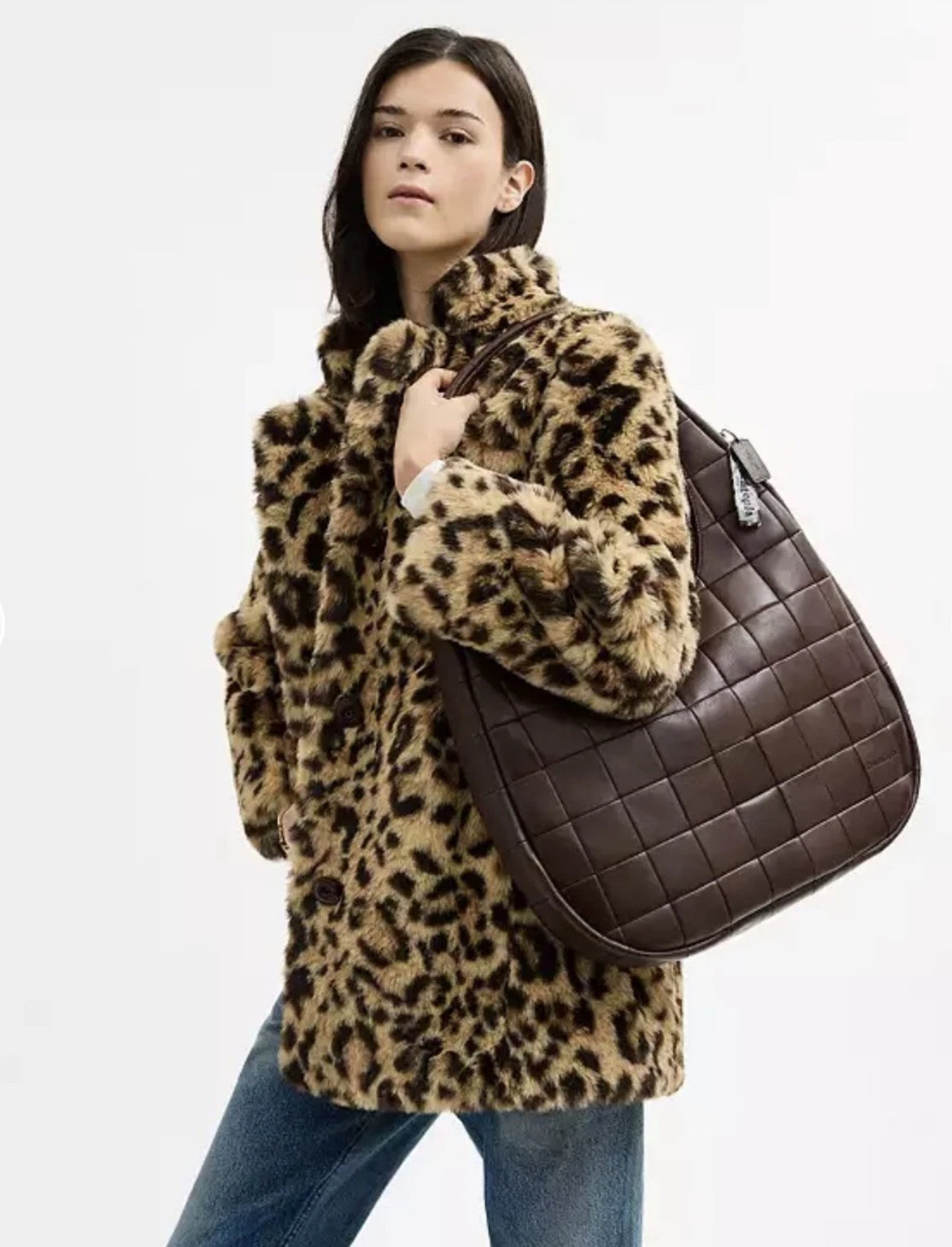 COACH coachtopia Alter/Ego Large Crescent Shoulder Bag Maple CCM66