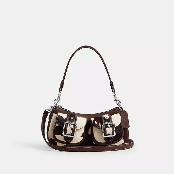 Coach Ashton Bag With Cow Print CCC83 cow printed haircalf/Sv/Cow Multi
