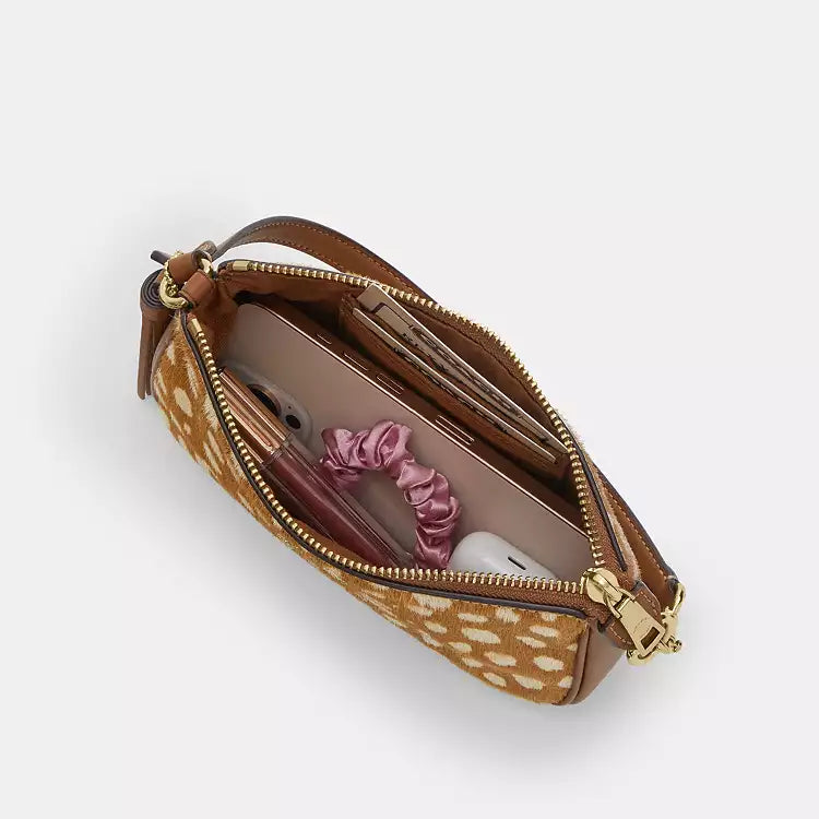 Coach CDW35 Nolita 19 With Deer Print Shoulder Bag Wristlet in Brown Multi
