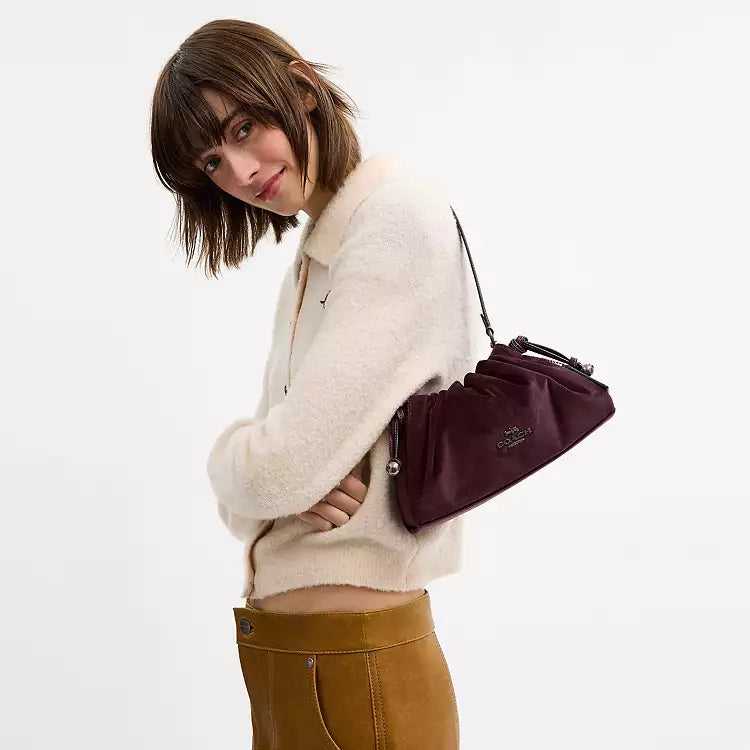 Coach Faye Shoulder Crossbody Bag In Velvet Burgundy CCE40