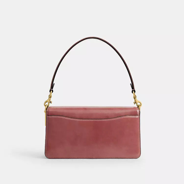 Coach Tabby Shoulder Bag 26 Crossbody in Leather/Brass/Peony CW631 - The Tiny Bag