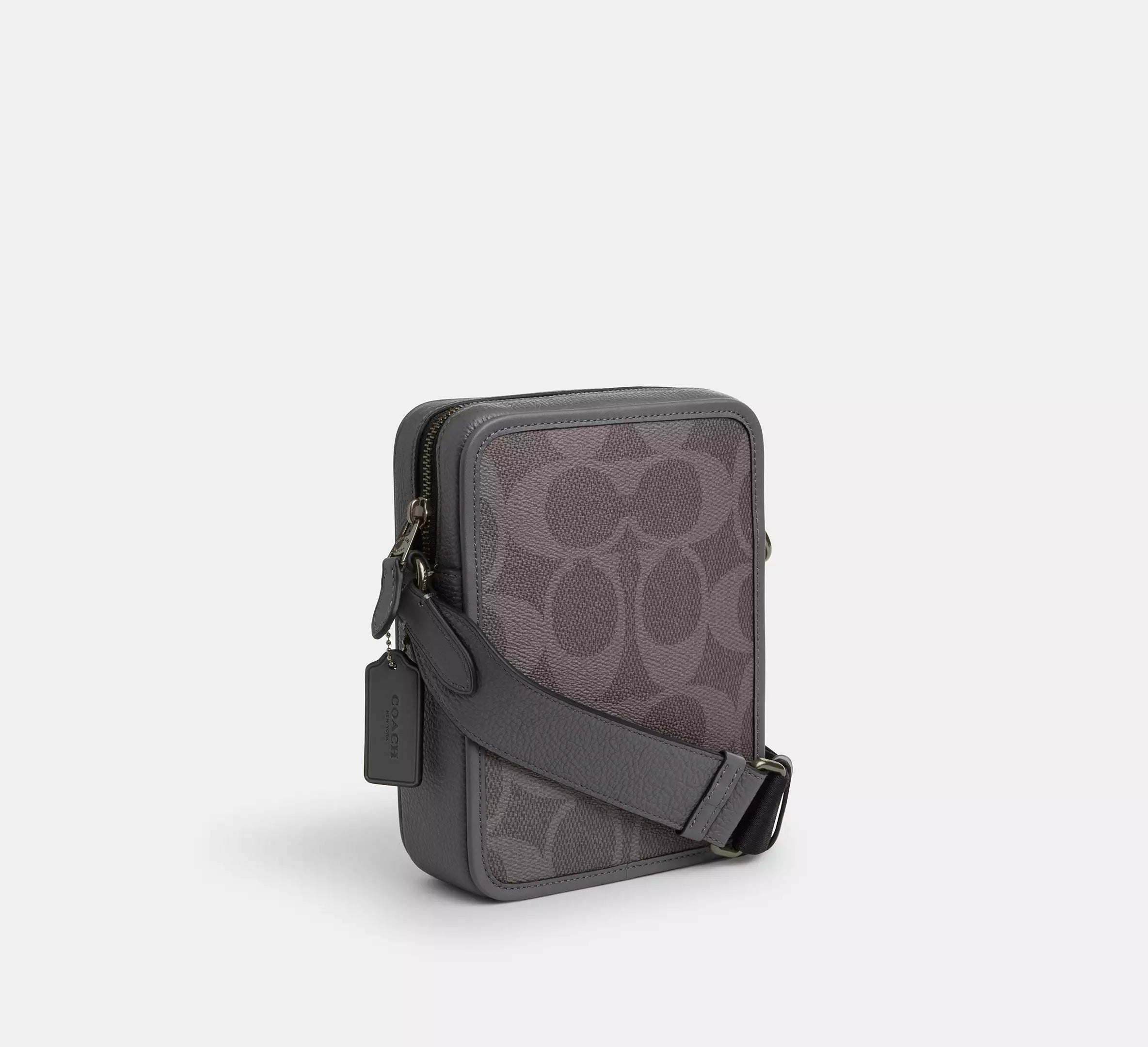 Coach Men’s Sullivan Flap Crossbody In Signature Leather/Canvas CCG29 - The Tiny Bag