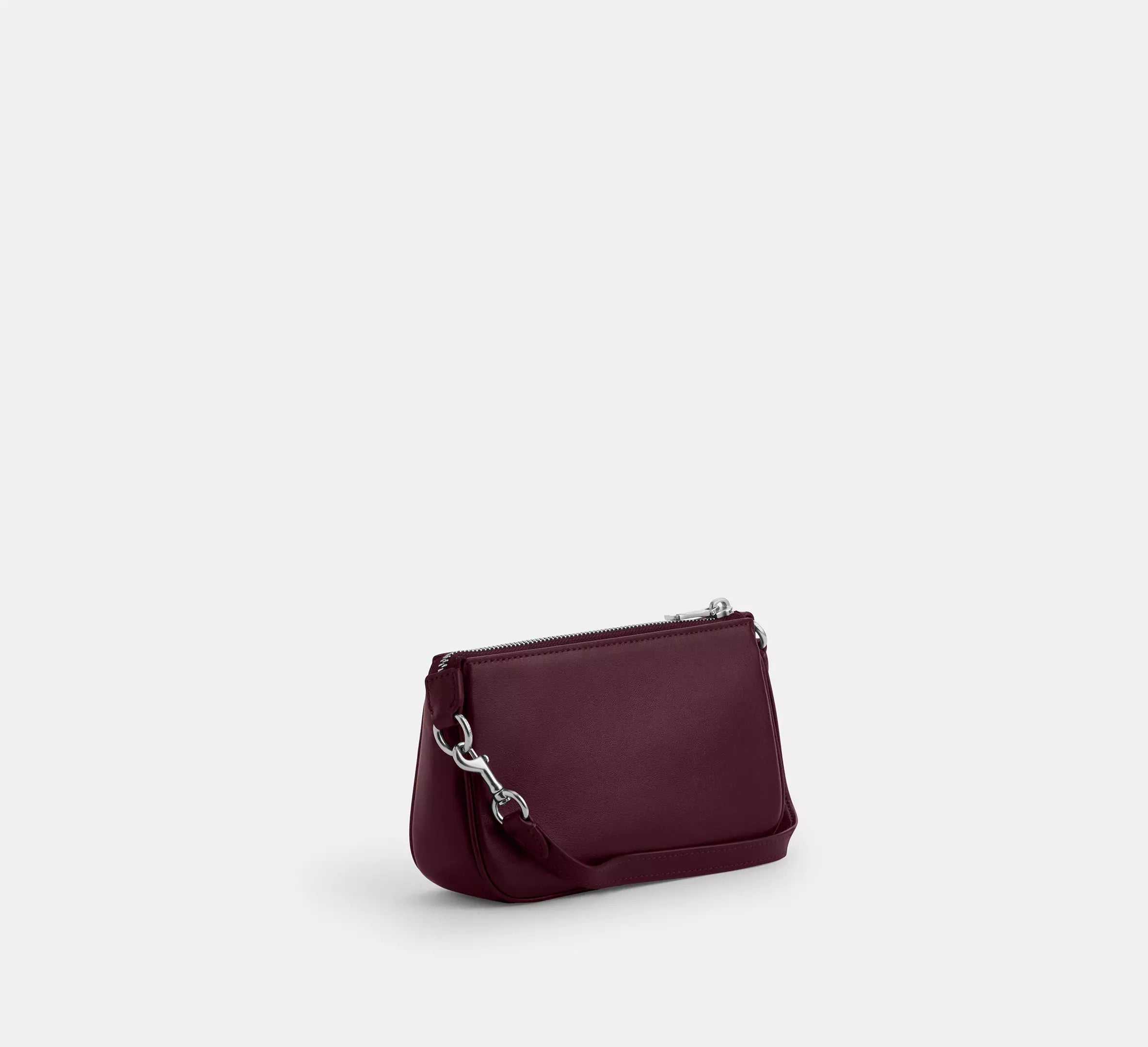 Coach Boxed Nolita 19 And Nolita Bag Charm Set In Leather/Silver/Dark Wine CCK95 - The Tiny Bag
