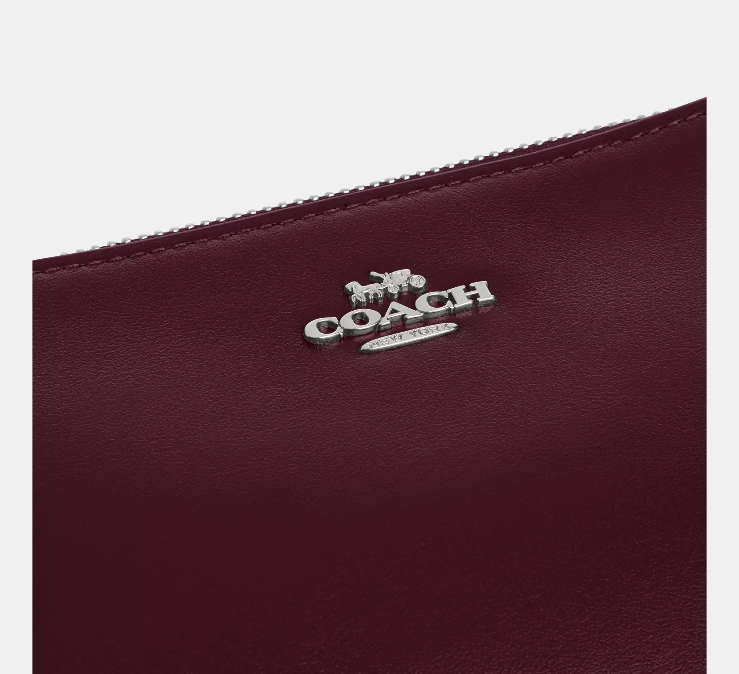 Coach Boxed Nolita 19 And Nolita Bag Charm Set In Leather/Silver/Dark Wine CCK95 - The Tiny Bag