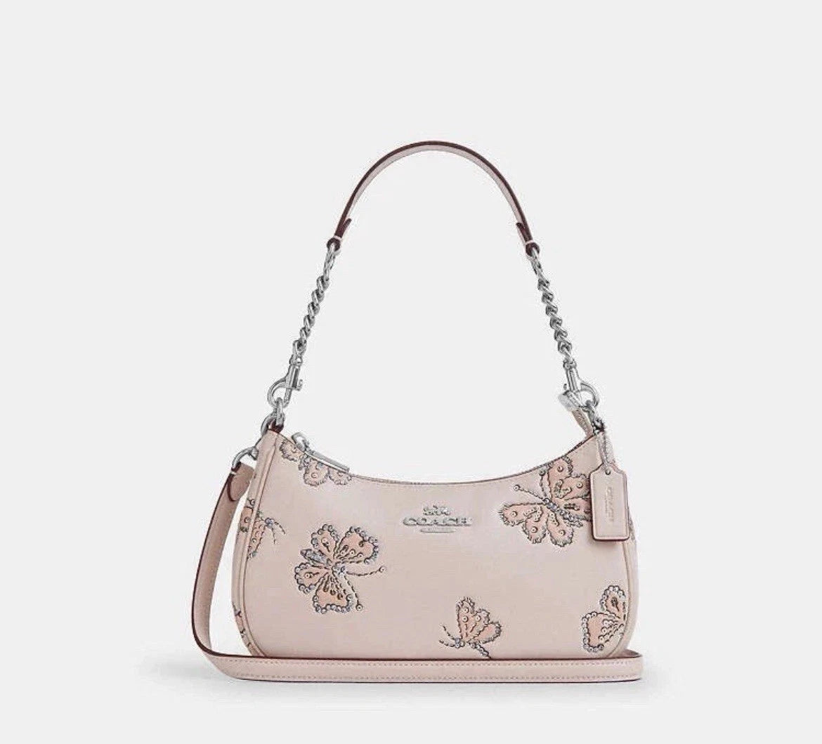 Coach Teri Shoulder Bag With Butterfly Print CCE92 - The Tiny Bag